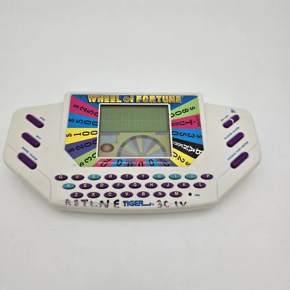 Tiger Electronics Wheel Of Fortune 95 And 98 Handheld Electronic Game WORKS